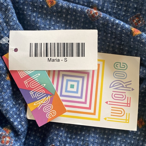 LuLaRoe 💙“MARIA”🧡 MAXI DRESS SIZE SMALL 🌟NWT🌟 - Picture 9 of 12